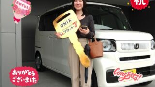 明石西店、新車　N-BOX　T様　納車写真。